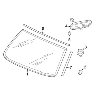 Dodge OE - Windshield - Glass