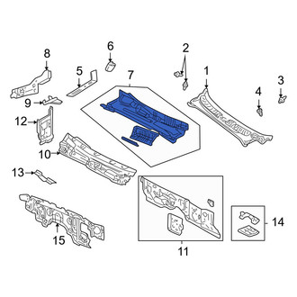 Dodge OE - Upper Cowl Plenum Panel