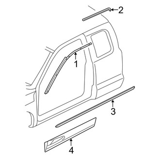 Dodge OE - Cab - Exterior Trim (Extended Cab)