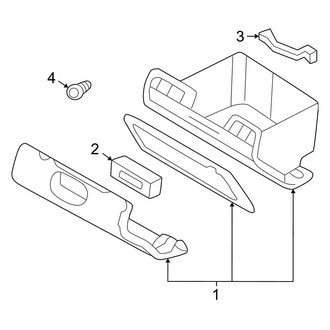 Dodge OE - Instrument Panel - Glove Box