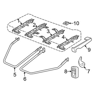 Dodge OE - Seats & Tracks - Tracks & Components (Split Bench Seat)