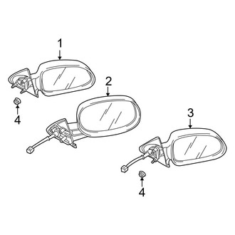 Dodge OE - Front Door - Outside Mirrors