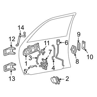 Dodge OE - Front Door - Lock & Hardware