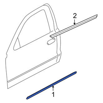Dodge OE - Rear Door Molding