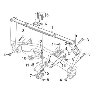 Dodge OE - Rear Suspension - Suspension Components (4WD)