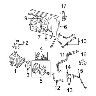 Dodge OE - Air Conditioner & Heater - Condenser, Compressor & Lines