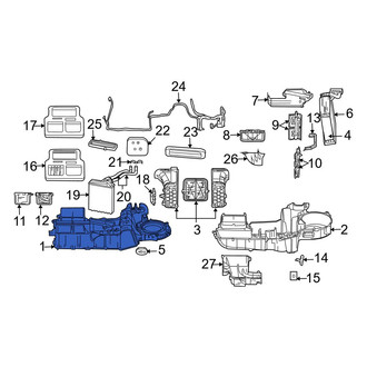 Dodge OE - HVAC Unit Case Assembly