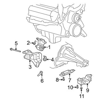 Dodge OE - Engine & Transmission Mounting (RWD 4.7L)