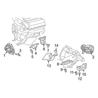Dodge OE - Engine & Transmission Mounting (4WD 5.7L)