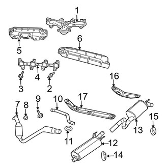 Dodge OE - Exhaust System - Exhaust Components (4.7L)