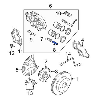 Dodge OE - Front Disc Brake Caliper Pin