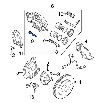Dodge OE - Front Disc Brake Caliper Pin