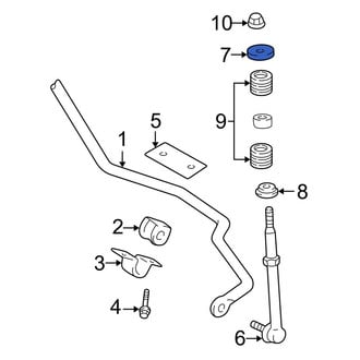 Dodge OE - Front Upper Suspension Stabilizer Bar Link Washer