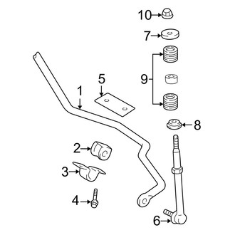 Dodge OE - Front Suspension - Stabilizer Bar & Components (RWD)