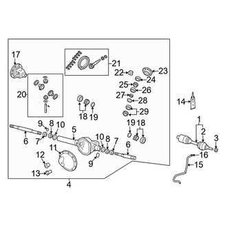 Dodge OE - Front Suspension - Front Axle & Carrier (4WD)