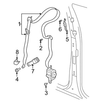 Dodge OE - Restraint Systems - Front Seat Belts