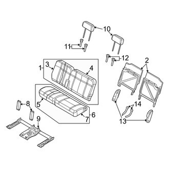 Dodge OE - Seats & Tracks - Rear Seat Components (60/40 Seat, 3rd Row Seat)