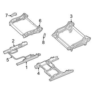 Dodge OE - Seats & Tracks - Tracks & Components (Bucket Seat, Passenger Side)