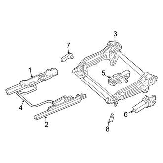 Dodge OE - Seats & Tracks - Tracks & Components (Bucket Seat, Driver Side)