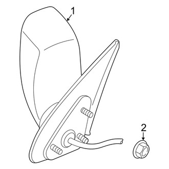 Dodge OE - Front Door - Outside Mirrors (Limited / SE / SLT)