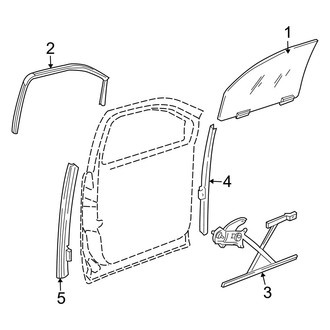 Dodge OE - Front Door - Glass & Hardware