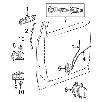 Dodge OE - Front Door - Lock & Hardware
