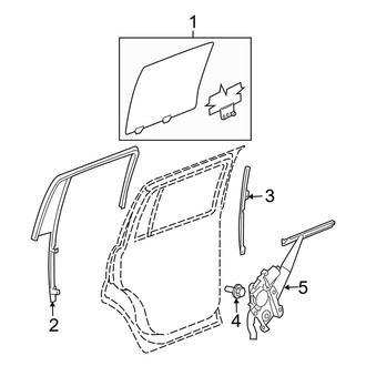 Dodge OE - Rear Door - Glass & Hardware