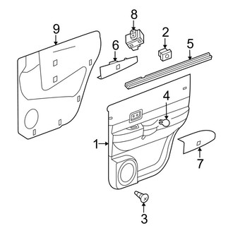 Dodge OE - Rear Door - Interior Trim
