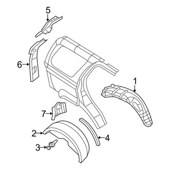 Dodge OE - Quarter Panel - Inner Structure