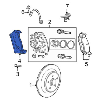 Dodge OE - Rear Disc Brake Caliper Bracket