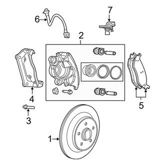 Dodge OE - Rear Suspension - Brake Components (4WD)