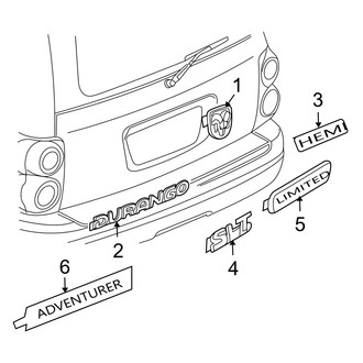 Dodge OE - Lift Gate - Exterior Trim
