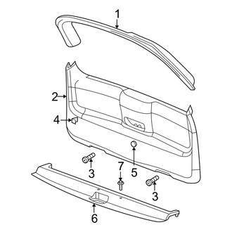 Dodge OE - Lift Gate - Interior Trim