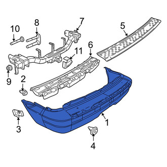 Dodge OE - Rear Bumper Cover
