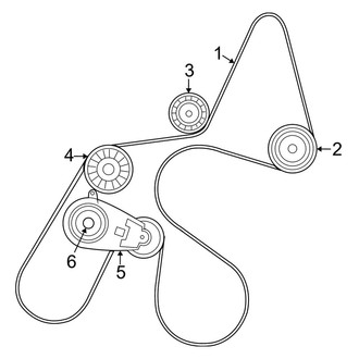 Dodge OE - Cooling - Belts & Pulleys (4.0L)