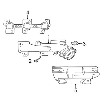 Dodge OE - Exhaust System - Exhaust Manifold (3.7L)
