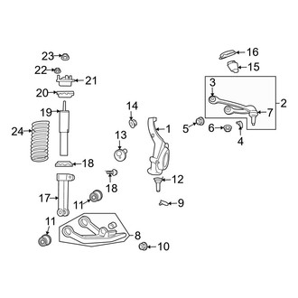 Dodge OE - Front Suspension - Suspension Components (RWD)