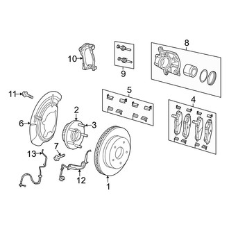 Dodge OE - Front Suspension - Brake Components (4WD)