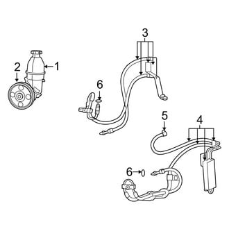 Dodge OE - Steering Gear & Linkage - Pump & Hoses (4.0L)