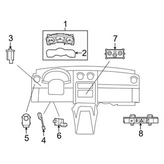 Dodge OE - Instrument Panel - Cluster & Switches
