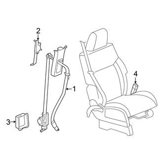 Dodge OE - Restraint Systems - Front Seat Belts