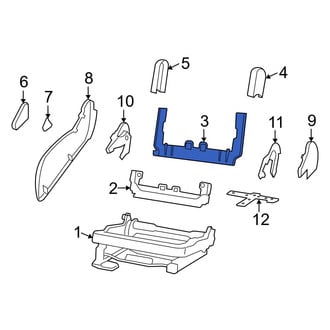 Dodge OE - Right Lower Seat Track Cover