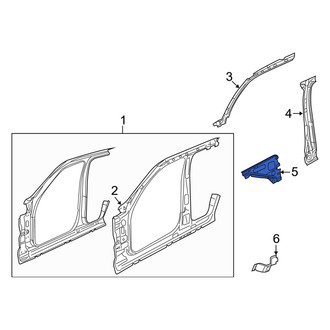Dodge OE - Left Cowl Side Panel
