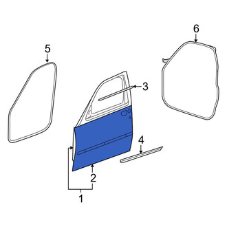 Dodge OE - Front Right Outer Door Outer Panel
