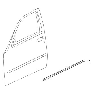 Dodge OE - Front Door - Exterior Trim