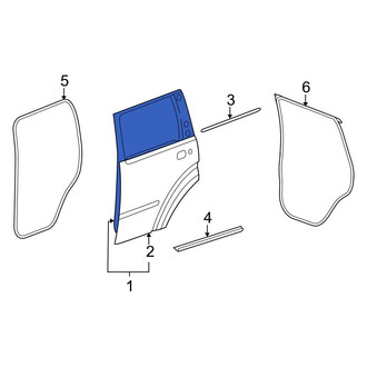 Dodge OE - Rear Left Door Shell
