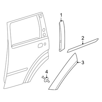 Dodge OE - Rear Door - Exterior Trim