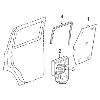 Dodge OE - Rear Door - Glass & Hardware
