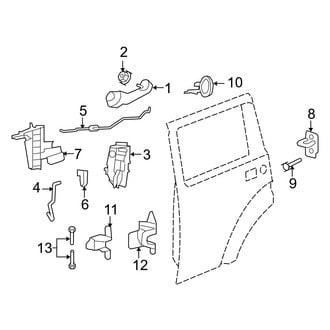 Dodge OE - Rear Door - Lock & Hardware