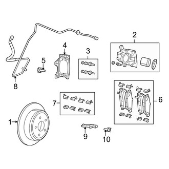 Dodge OE - Rear Suspension - Brake Components (4WD)